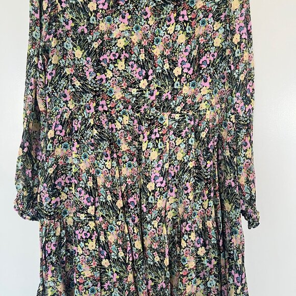 NWT Zara Floral Chiffon Dress - Size XS - Picture 4 of 6
